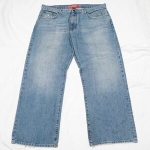Vintage Y2K Mossimo Mossissue Baggy Denim Faded Jeans 40 x 30 JNCO Style‎
